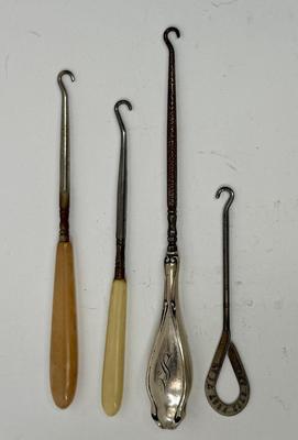 Sale Photo Thumbnail #211: Button hooks for shoes, corsets, etc. Good condition.