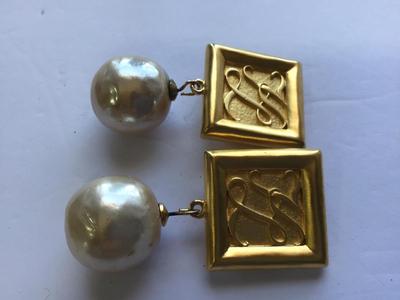 Karl lagerfeld Vintage Designer Earrings Collectible