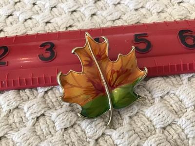 Enamel Fall Brooch