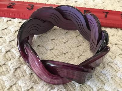 Purple Twist Cuff