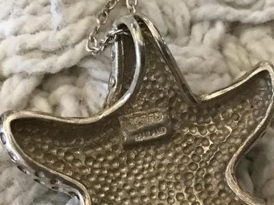 925 Pendant and Chain. Marked