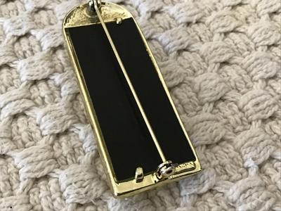 AJC Whimsical Mirror Cat Brooch