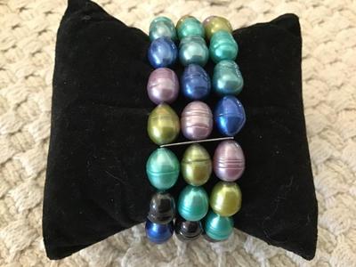Multi Color Pearl Bracelet