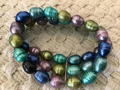 Multi Color Pearl Bracelet