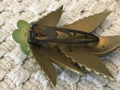 Antique 1940 Rhinestone Dress Clip