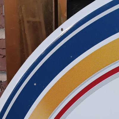 LOT 228: Vintage Miller Lite Rusty Wallace Nascar Metal Sign
