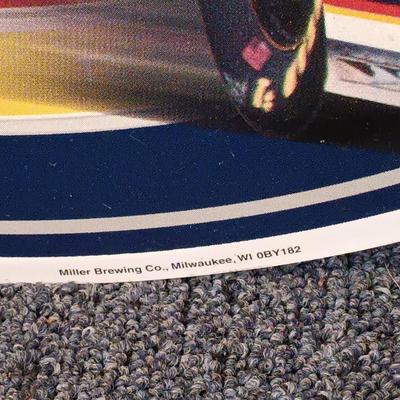 LOT 228: Vintage Miller Lite Rusty Wallace Nascar Metal Sign