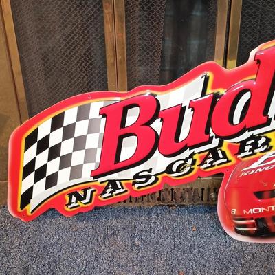 LOT 230: Budweiser 1998 Dale Earnhardt Jr Metal Nascar Sign