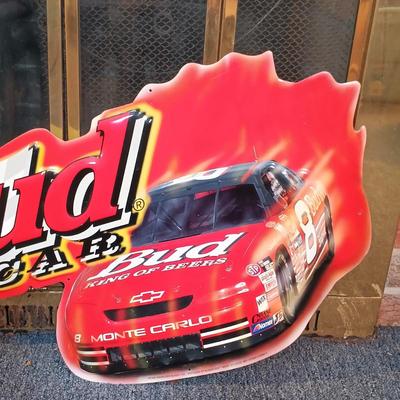 LOT 230: Budweiser 1998 Dale Earnhardt Jr Metal Nascar Sign