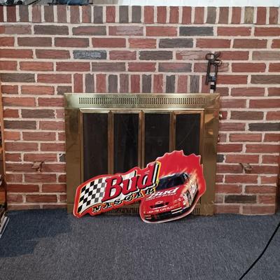 LOT 230: Budweiser 1998 Dale Earnhardt Jr Metal Nascar Sign