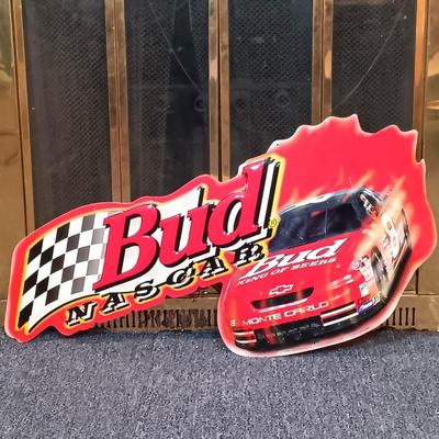 LOT 230: Budweiser 1998 Dale Earnhardt Jr Metal Nascar Sign