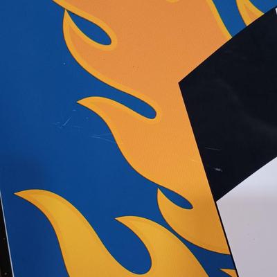 LOT 233: Miller Lite 2002 Rusty Wallace #2 Harley Davidson Nascar Hood Metal Sign