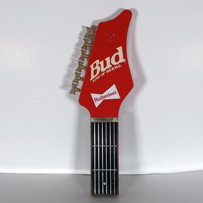 LOT 238: Vintage Beer Tap Handles - Budweiser Guitar Handle, Miller Lite, Otter Creek & More