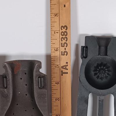 LOT 239: Cast Iron Foundry Molds for Glass