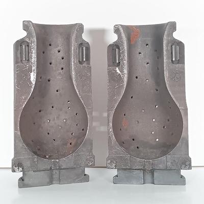 LOT 239: Cast Iron Foundry Molds for Glass