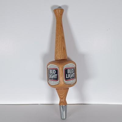 LOT 300: Vintage Beer Tap Handles - Wood Bud Light, Plastic Coors Light, Acrylic Pabst Blue Ribbon & More
