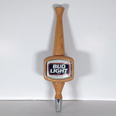 LOT 300: Vintage Beer Tap Handles - Wood Bud Light, Plastic Coors Light, Acrylic Pabst Blue Ribbon & More