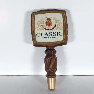 LOT 302: Vintage Beer Tap Handles - Wood Miller Lite Baseball Handle, Acrylic Miller Lite Packers Handle & More