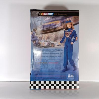 LOT 303: Barbie 1999 Nascar McDonald's Official #94 with (2) 50th Anniversary 1998 Barbies