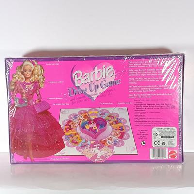 LOT 304: Barbie 1995 Dress Up Game with (2) Silken Flame 1997 Reproduction Barbies & Barbie 1991 Mermaid