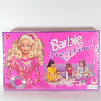 LOT 304: Barbie 1995 Dress Up Game with (2) Silken Flame 1997 Reproduction Barbies & Barbie 1991 Mermaid