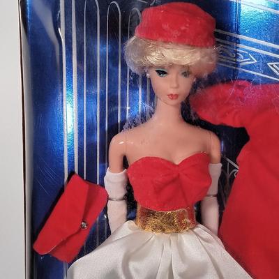 LOT 304: Barbie 1995 Dress Up Game with (2) Silken Flame 1997 Reproduction Barbies & Barbie 1991 Mermaid