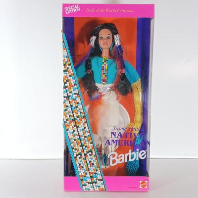 LOT 305: Special Edition 1992 Native American Barbie with 1993 Second Edition & 1994 Third Edition Native American Barbies