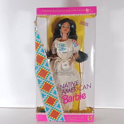 LOT 305: Special Edition 1992 Native American Barbie with 1993 Second Edition & 1994 Third Edition Native American Barbies