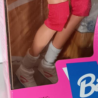 LOT 307: WNBA 1998 Rebecca Lobo Kira and Blonde Barbie with (2) Nascar 50th Anniversary 1998 Barbies