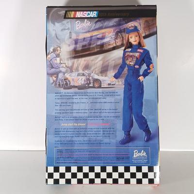 LOT 307: WNBA 1998 Rebecca Lobo Kira and Blonde Barbie with (2) Nascar 50th Anniversary 1998 Barbies