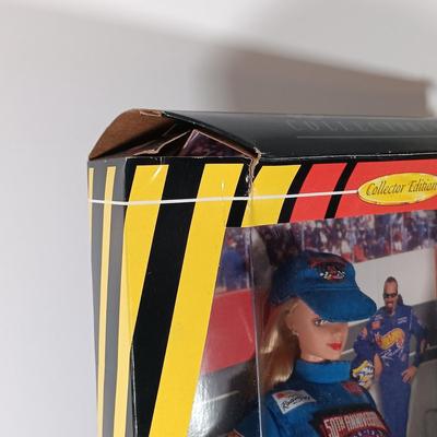 LOT 307: WNBA 1998 Rebecca Lobo Kira and Blonde Barbie with (2) Nascar 50th Anniversary 1998 Barbies