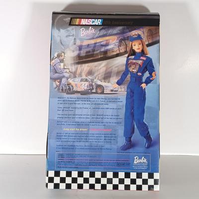 LOT 307: WNBA 1998 Rebecca Lobo Kira and Blonde Barbie with (2) Nascar 50th Anniversary 1998 Barbies
