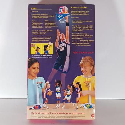LOT 307: WNBA 1998 Rebecca Lobo Kira and Blonde Barbie with (2) Nascar 50th Anniversary 1998 Barbies