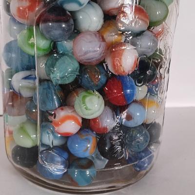 LOT 314: Vintage Marbles, Rubber DeSoto AirFlow Toy Car, Carnival Glass Piggy Bank & Seneca Sauerkraut Coin Bank