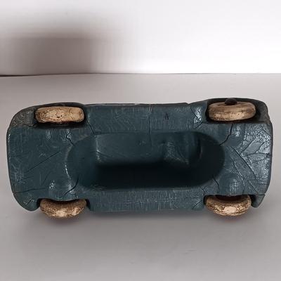 LOT 314: Vintage Marbles, Rubber DeSoto AirFlow Toy Car, Carnival Glass Piggy Bank & Seneca Sauerkraut Coin Bank