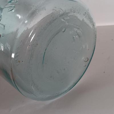 LOT 315: Collection of Blue Glass Canning Jars - Telephone Jar, Atlas, Millville Fruit Jar & More