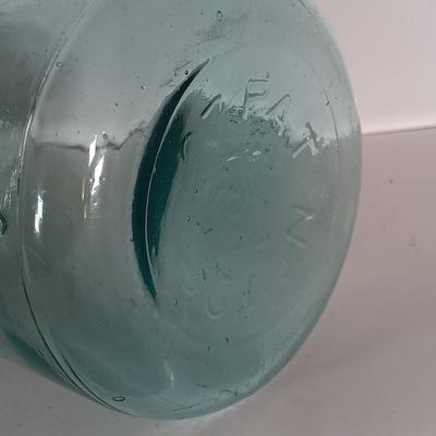 LOT 315: Collection of Blue Glass Canning Jars - Telephone Jar, Atlas, Millville Fruit Jar & More