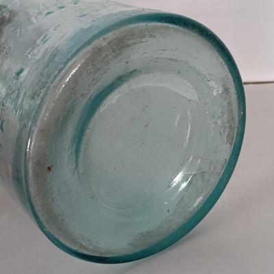 LOT 315: Collection of Blue Glass Canning Jars - Telephone Jar, Atlas, Millville Fruit Jar & More