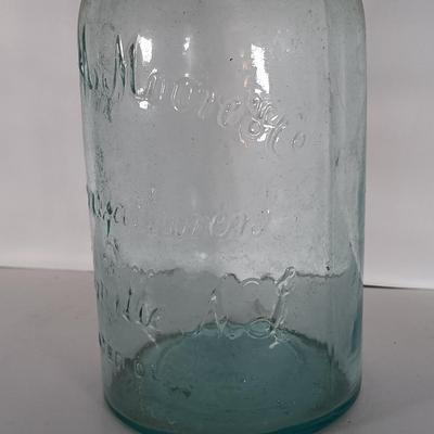 LOT 315: Collection of Blue Glass Canning Jars - Telephone Jar, Atlas, Millville Fruit Jar & More