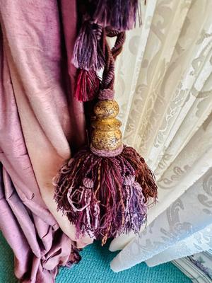 Decor - Drapes Silk Plum with Valance - Drapes only