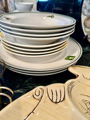 Kitchen Lot 9 w/ John Deer, Mid Century Cups & More