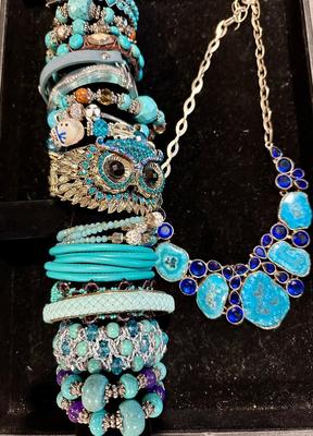 Costume Jewelry Lot A - Turquoise colored