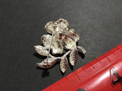 Enamel Rhinestone Brooch