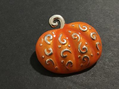 Pumpkin Fall Brooch