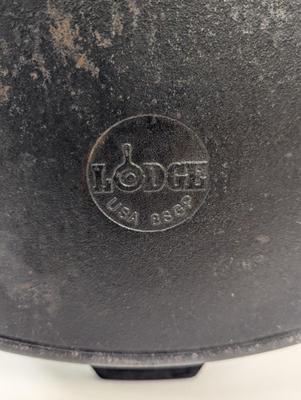 Lodge USA Cast Iron Grill Pan Skillet 10.5” Large Square Griddle 8SGP