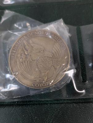 Set of 7 Bronze Commemorative Medallions - Predators North American Hunting Club Collector's Series