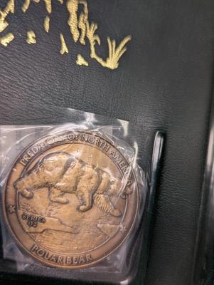 Set of 7 Bronze Commemorative Medallions - Predators North American Hunting Club Collector's Series