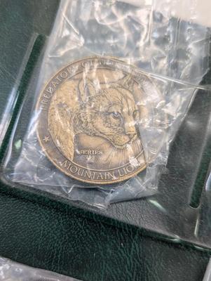 Set of 7 Bronze Commemorative Medallions - Predators North American Hunting Club Collector's Series