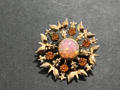 Opal like Vintage Brooch