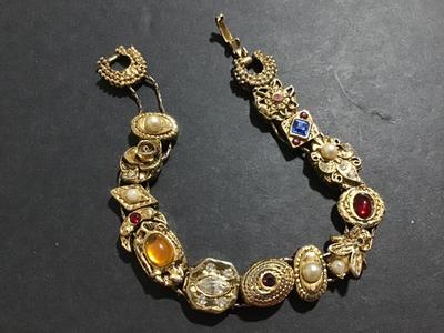 Vintage Victorian revival slide Bracelet
